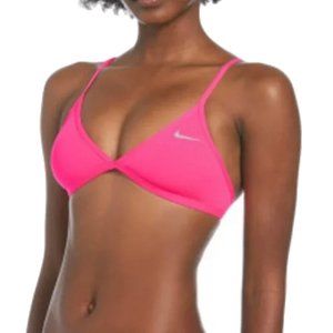 Nike Swim Tie Back Bikini Top - Hyper Pink  NWT Size Small